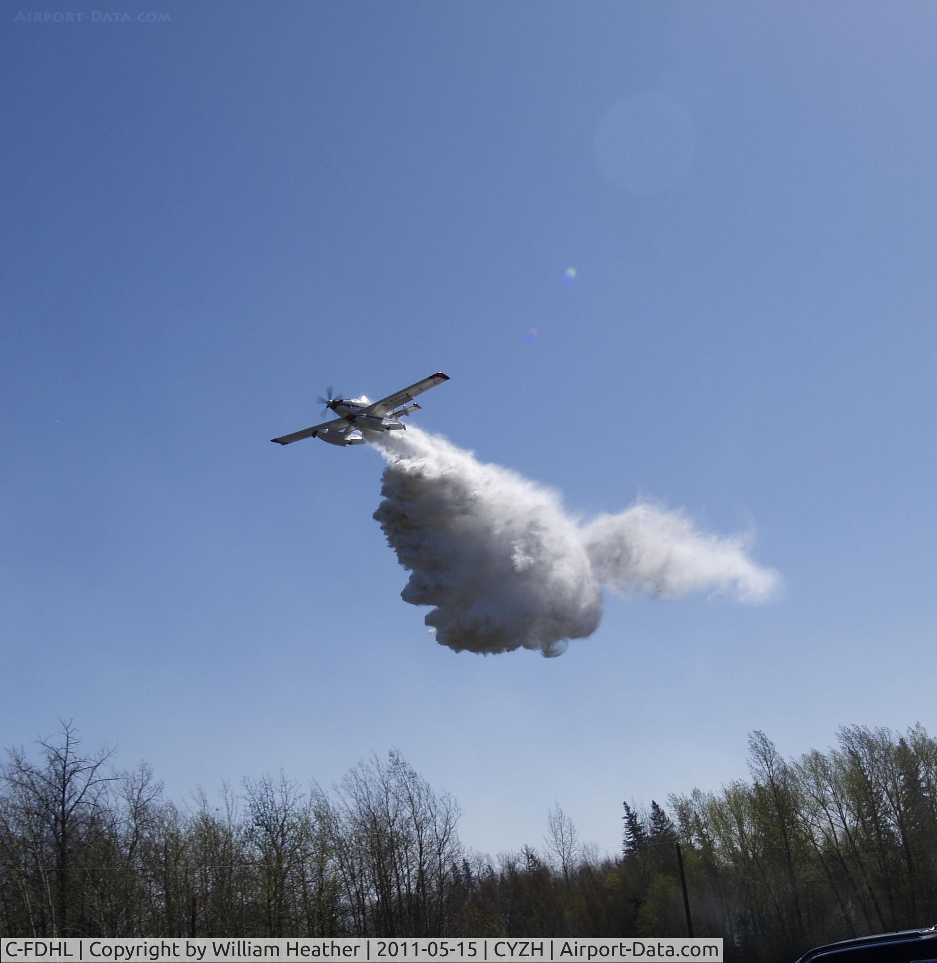 C-FDHL, 2004 Air Tractor AT-802F Fire Boss C/N 802A-0199, Fighting Fires east of Slave Lake,AB