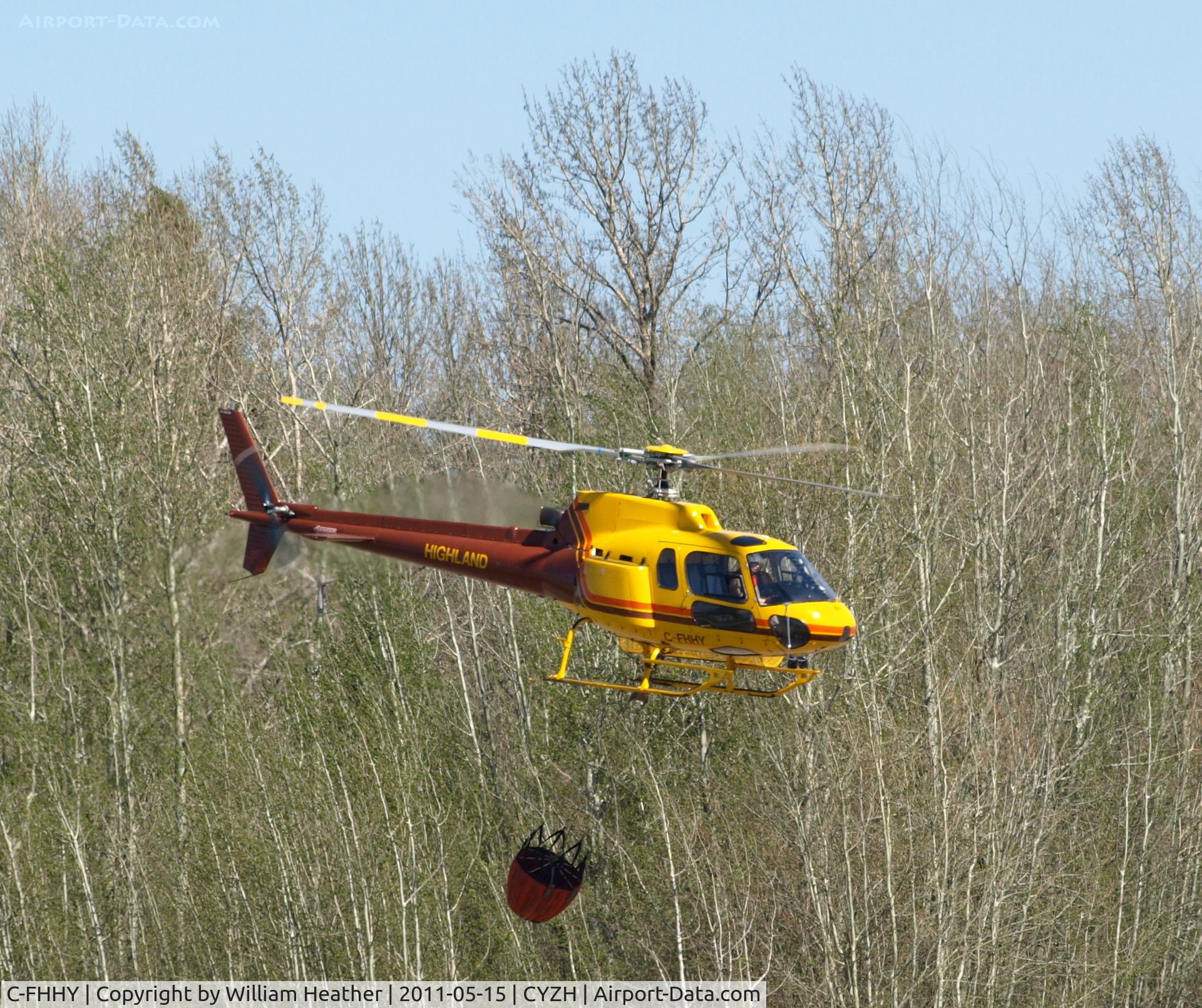 C-FHHY, 1982 Aerospatiale AS-350BA Ecureuil C/N 1650, Slave Lake Air Tanker Base