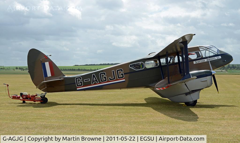 G-AGJG, 1941 De Havilland DH-89A Dominie/Dragon Rapide C/N 6517, AT DUXFORD