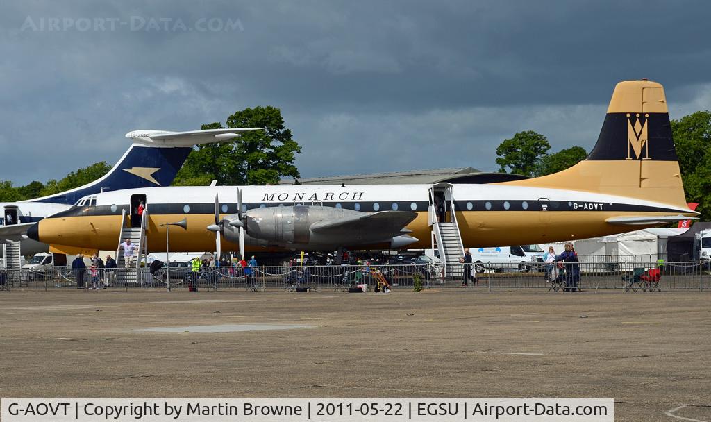 G-AOVT, 1958 Bristol 175 Britannia 312 C/N 13427, SHOT AT DUXFORD