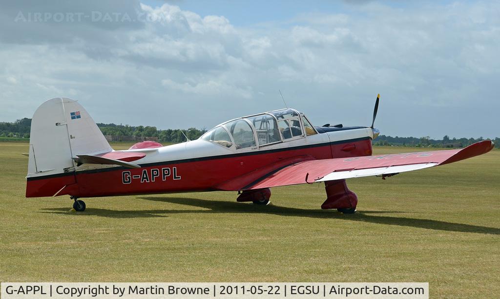 G-APPL, 1948 Percival P-40 Prentice T1 C/N PAC-013, SHOT AT DUXFORD