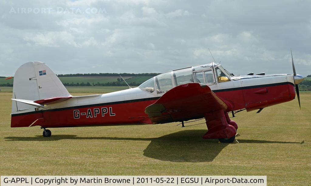 G-APPL, 1948 Percival P-40 Prentice T1 C/N PAC-013, SHOT AT DUXFORD