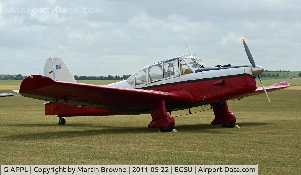 G-APPL, 1948 Percival P-40 Prentice T1 C/N PAC-013, SHOT AT DUXFORD