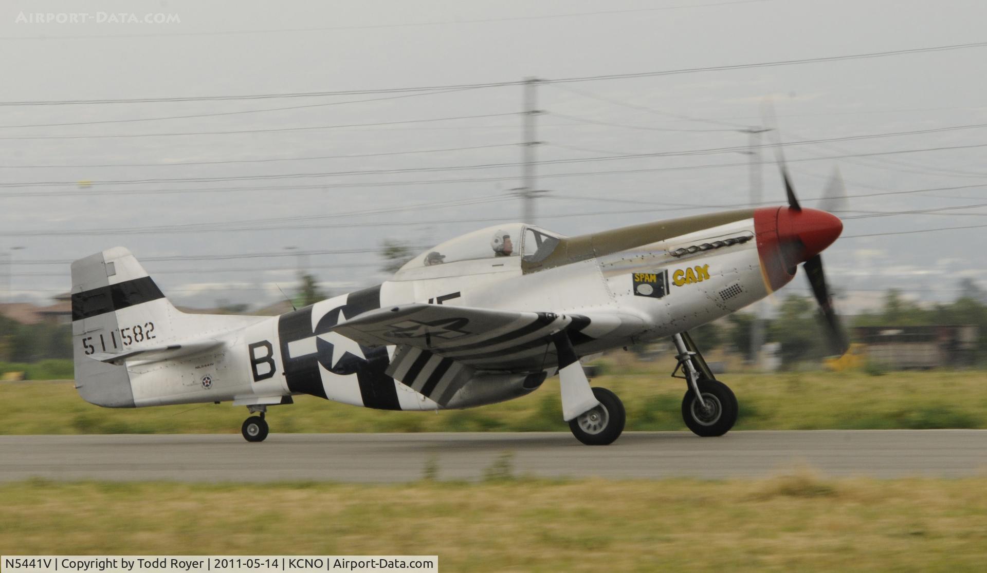 N5441V, 1961 North American F-51D Mustang C/N 45-11582, Chino Airshow 2011