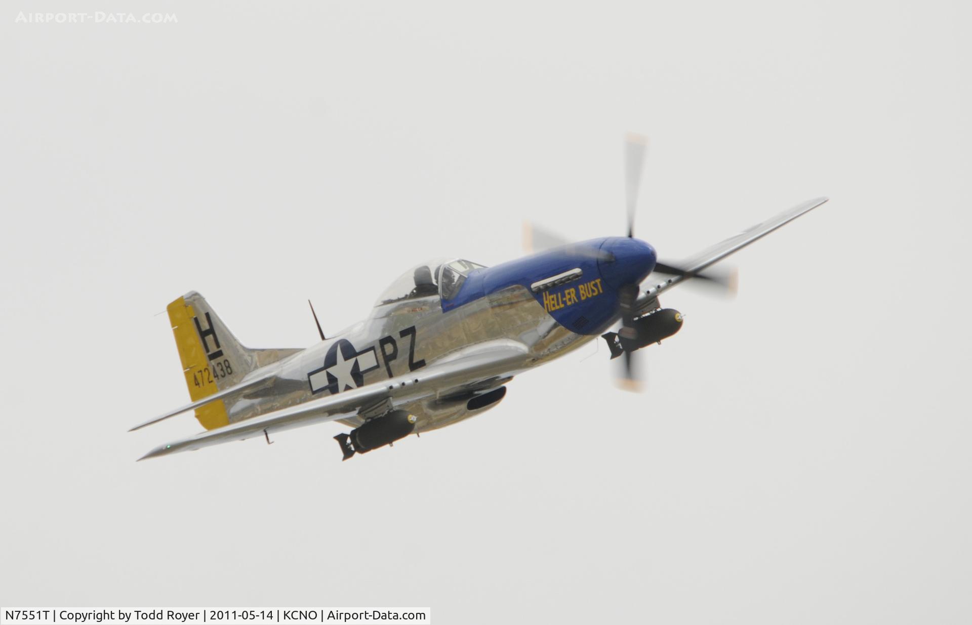 N7551T, 1944 North American P-51D Mustang C/N 122-38997, Chino Airshow 2011