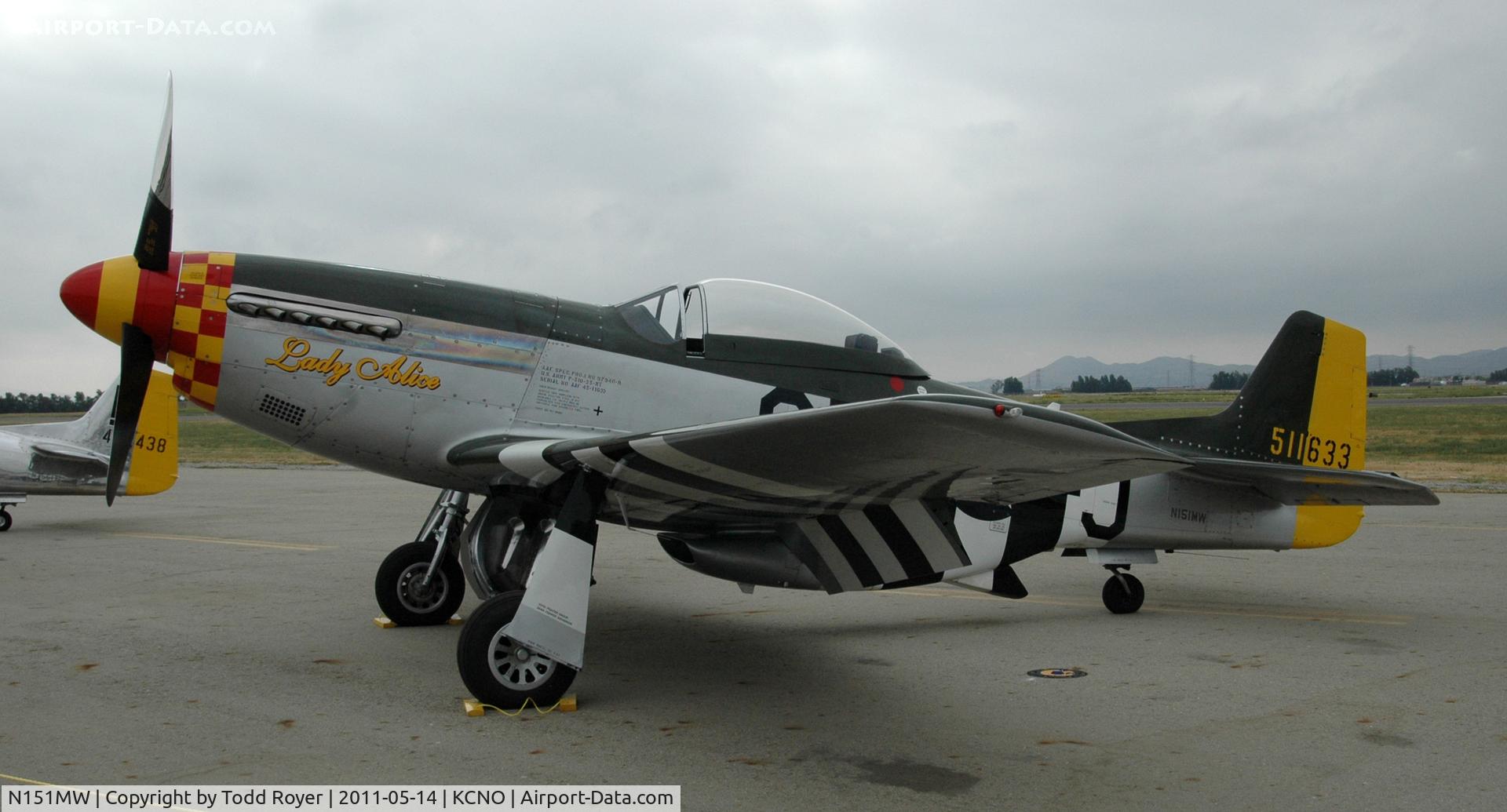 N151MW, 1945 North American P-51D Mustang C/N 124-48386, Chino Airshow 2011