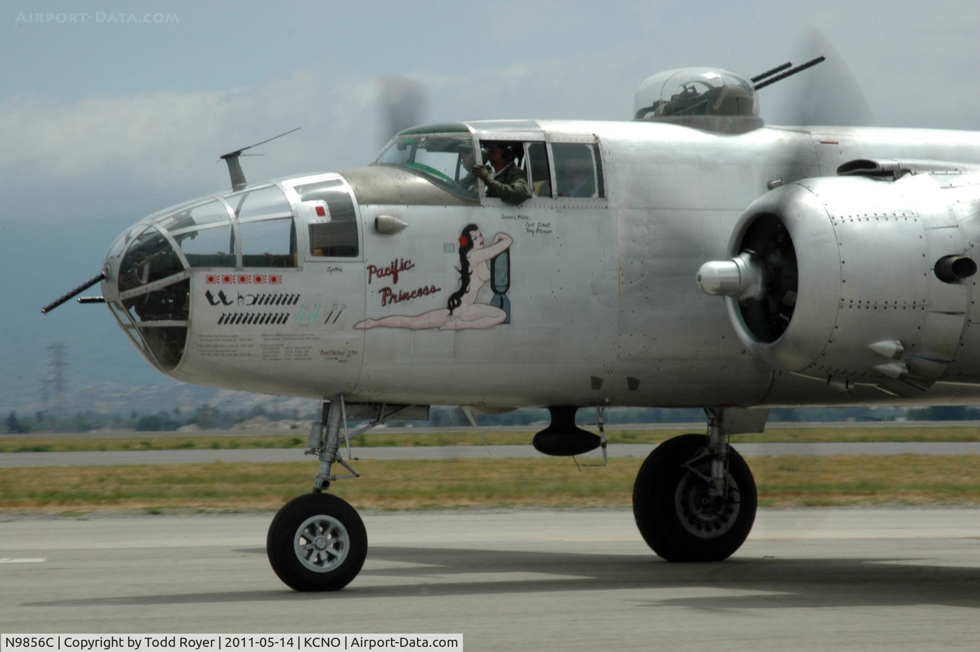 N9856C, 1943 North American TB-25N Mitchell C/N 108-35217, Chino Airshow 2011