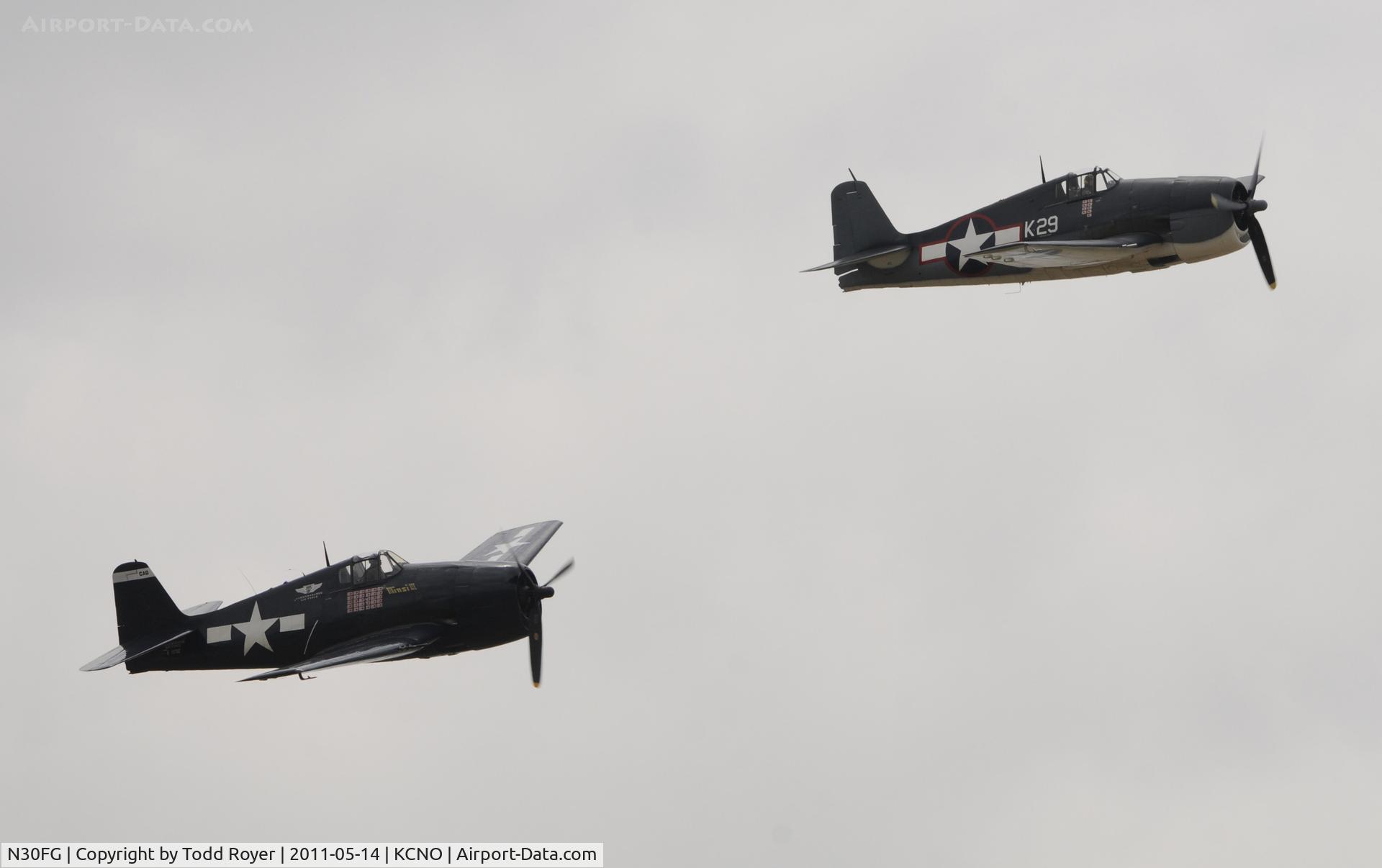N30FG, 1944 Grumman F6F-3 Hellcat C/N A-3196, Chino airshow 2011