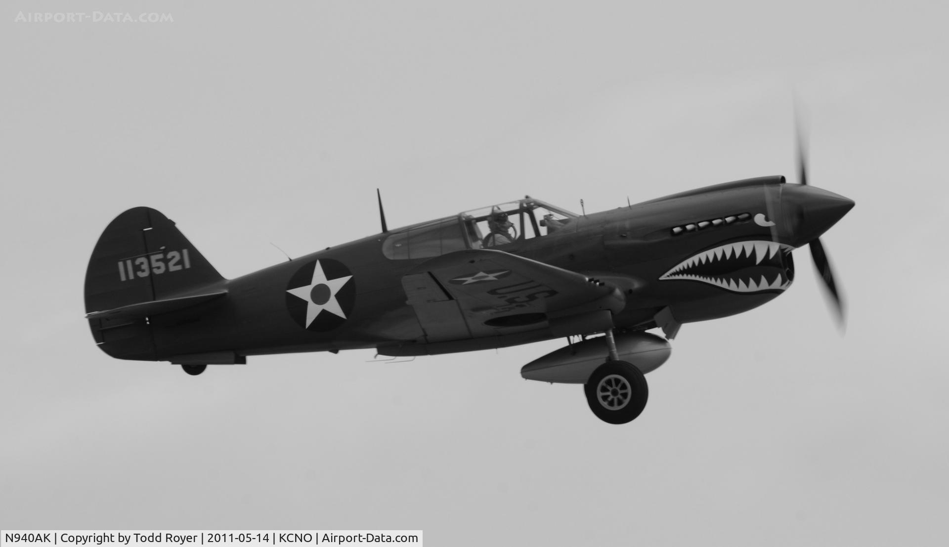 N940AK, 1941 Curtiss P-40E Warhawk C/N 15321, Chino Airshow 2011