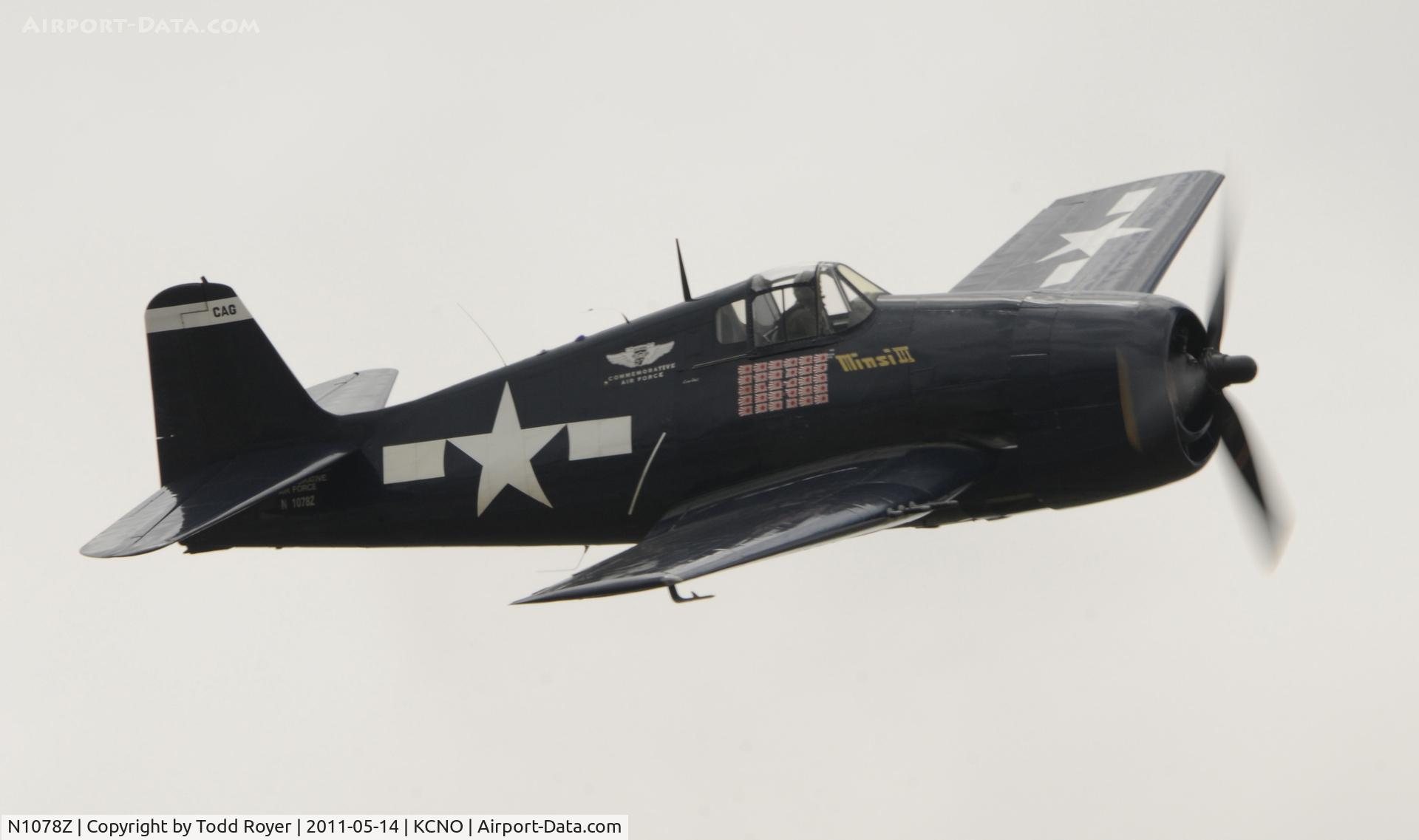 N1078Z, 1963 Grumman F6F-5 Hellcat C/N 27354801-66, Chino Airshow 2011