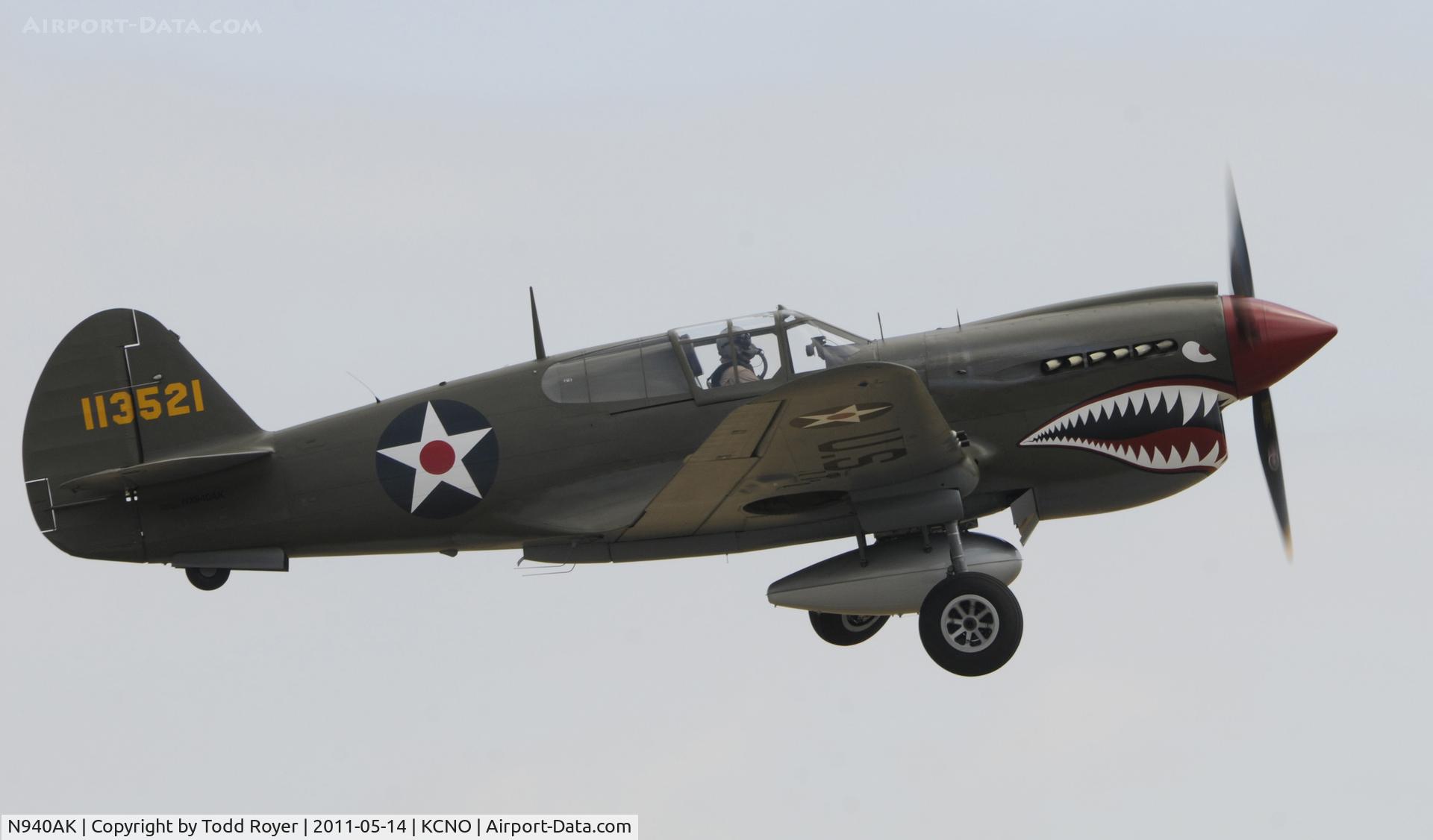 N940AK, 1941 Curtiss P-40E Warhawk C/N 15321, Chino Airshow 2011