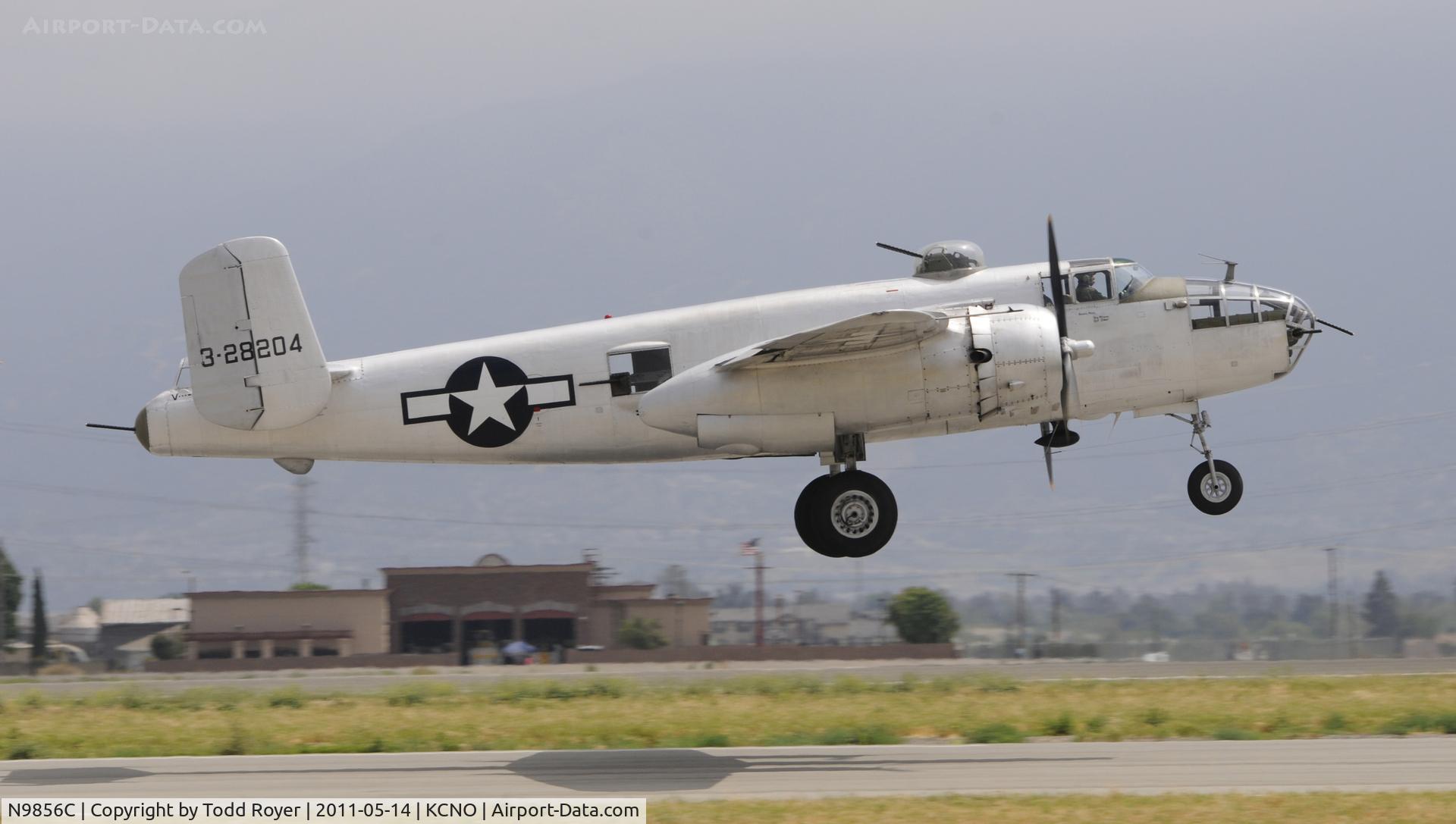 N9856C, 1943 North American TB-25N Mitchell C/N 108-35217, Chino Airshow 2011