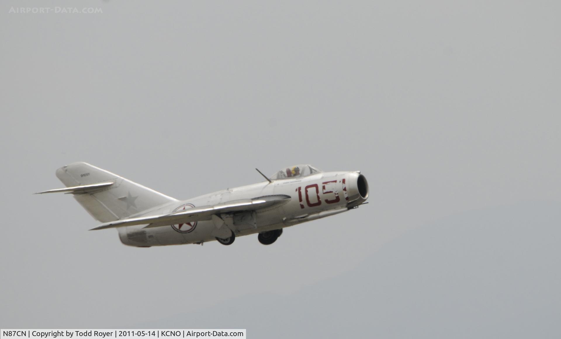 N87CN, Mikoyan-Gurevich MiG-15 C/N 910-51, Chino Airshow 2011