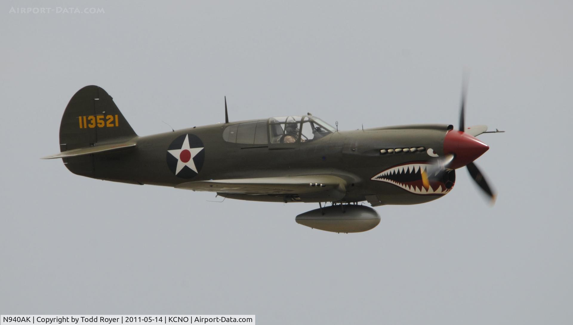 N940AK, 1941 Curtiss P-40E Warhawk C/N 15321, Chino airshow 2011