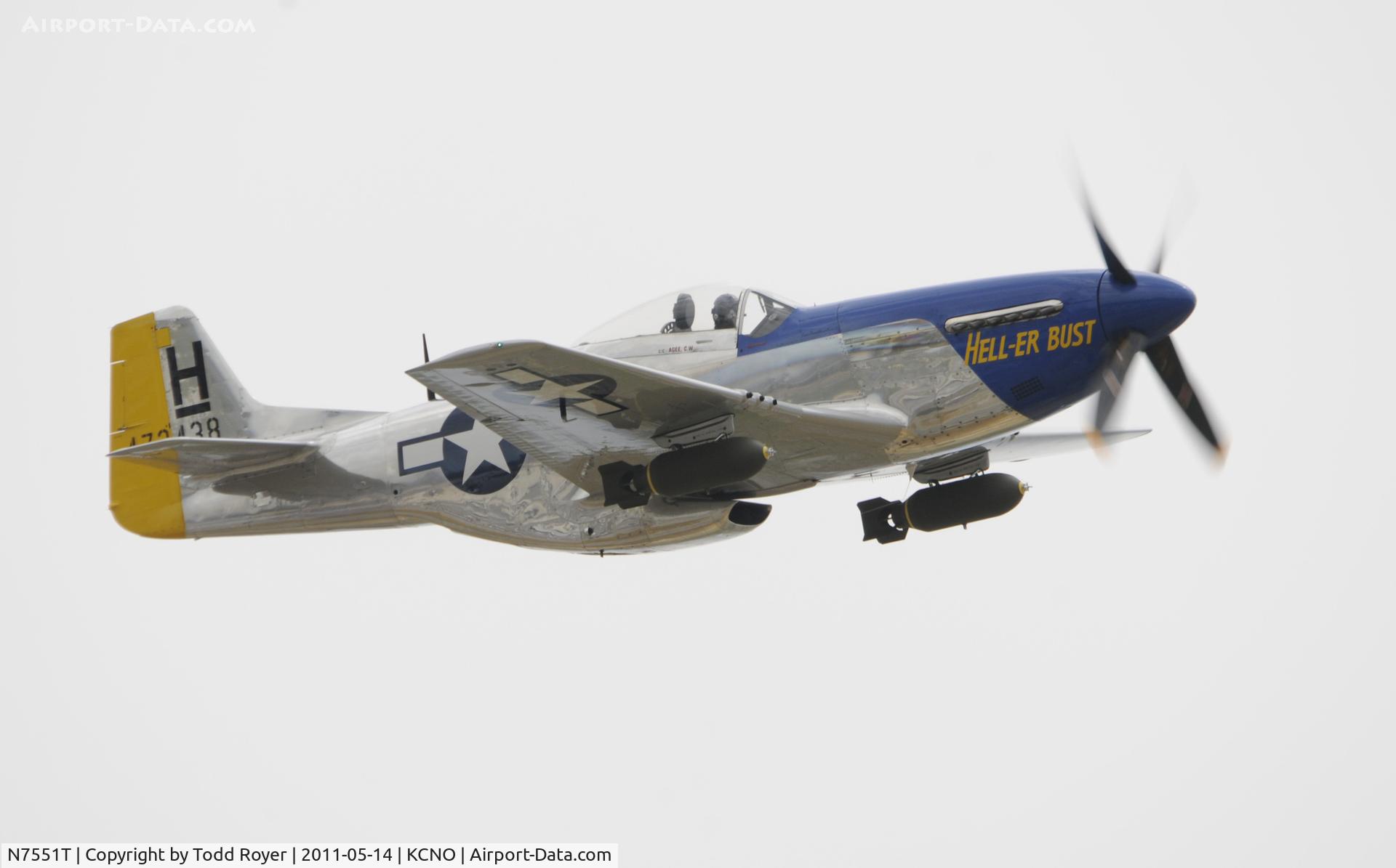 N7551T, 1944 North American P-51D Mustang C/N 122-38997, Chino Airshow 2011
