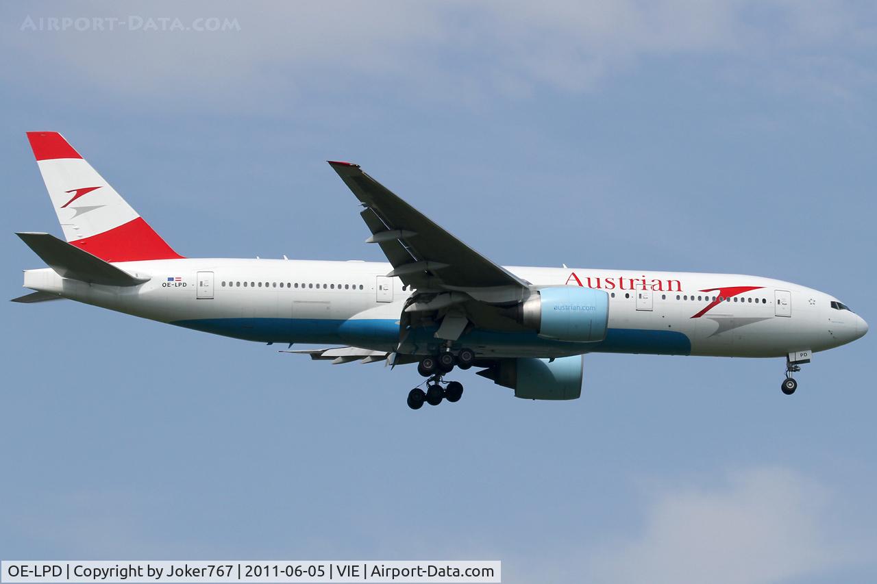 OE-LPD, 2006 Boeing 777-2Z9/ER C/N 35960, Austrian Airlines