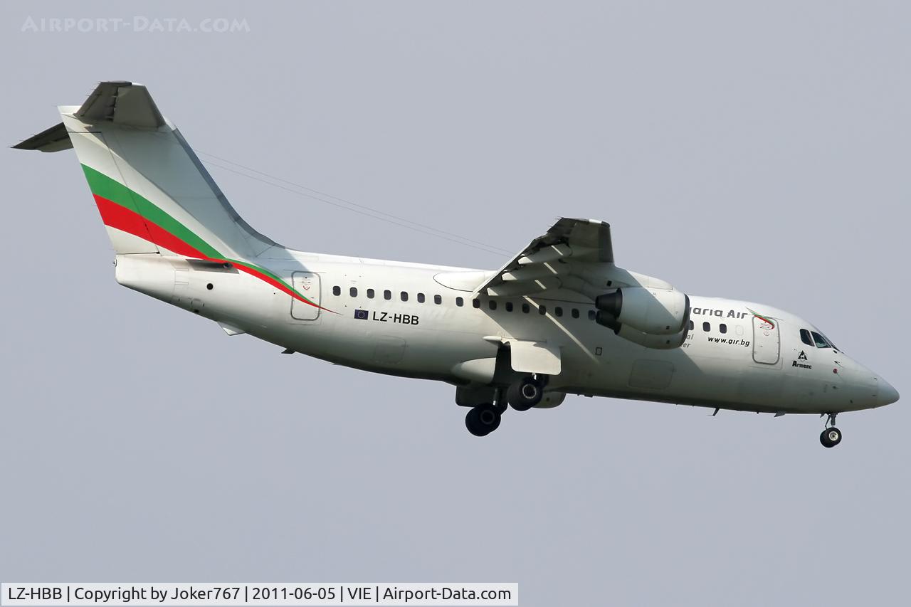 LZ-HBB, 1987 British Aerospace BAe.146-200A C/N E2073, Bulgaria Air