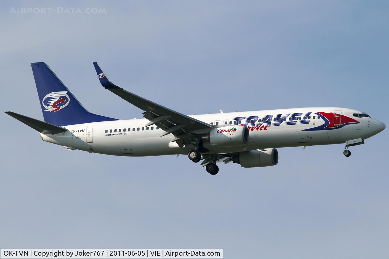 OK-TVN, 2007 Boeing 737-8BK C/N 29643, Travel Service