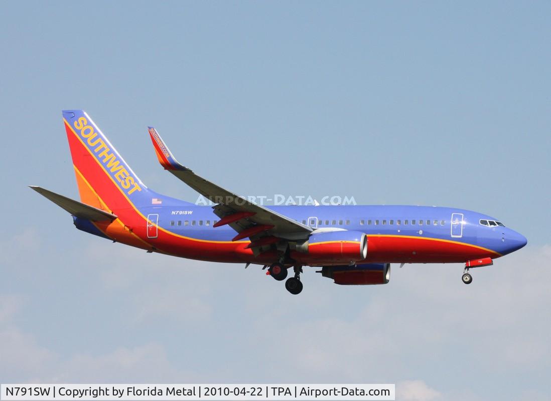 N791SW, 2000 Boeing 737-7H4 C/N 27886, Southwest 737
