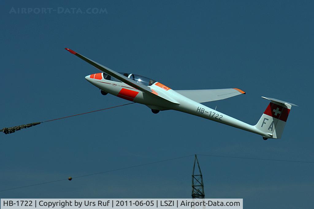 HB-1722, 1983 Schleicher ASK-21 C/N 21192, Schleicher ASK21 seconds after winch launching