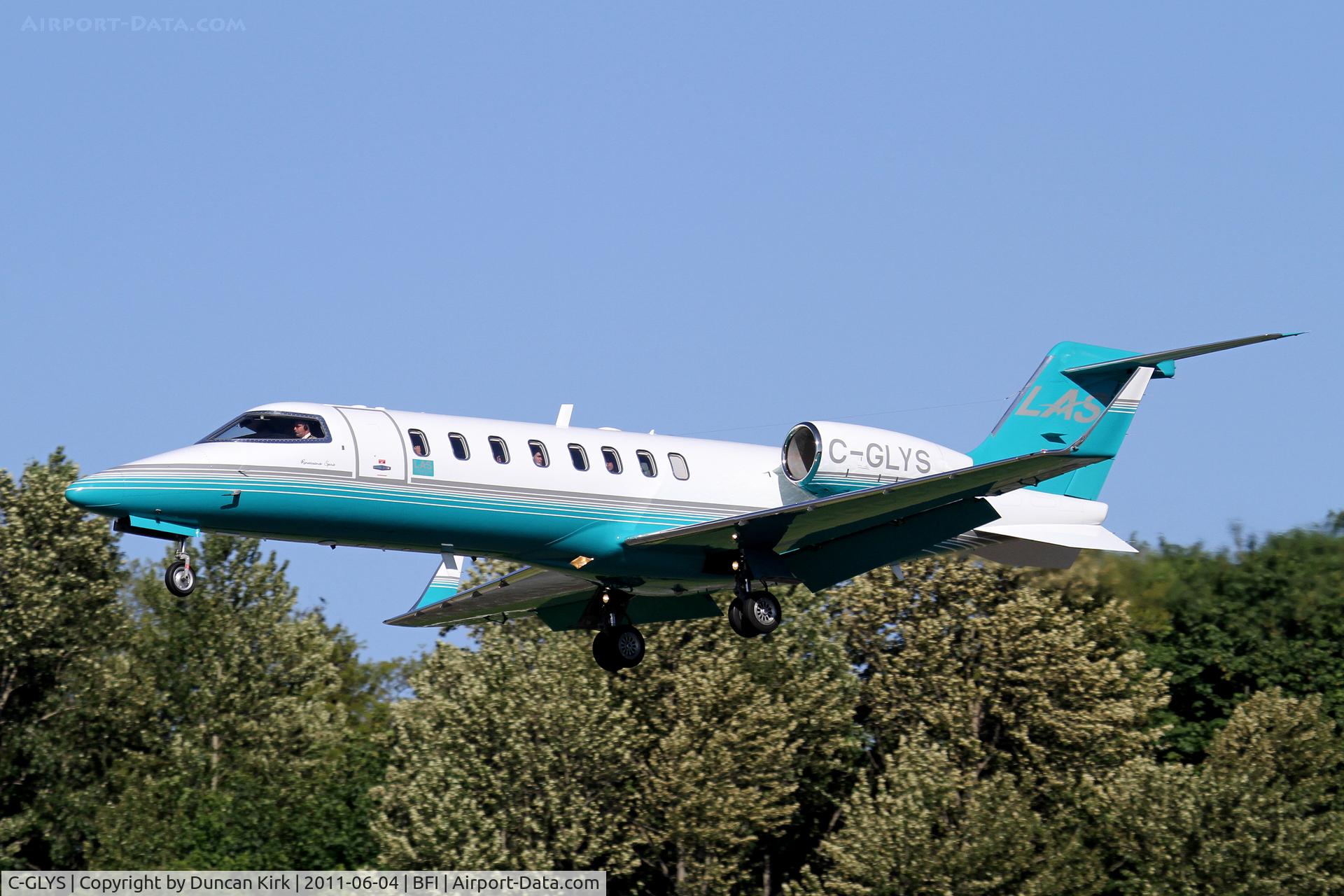 C-GLYS, 2008 Learjet 45 C/N 362, A regular at BFI