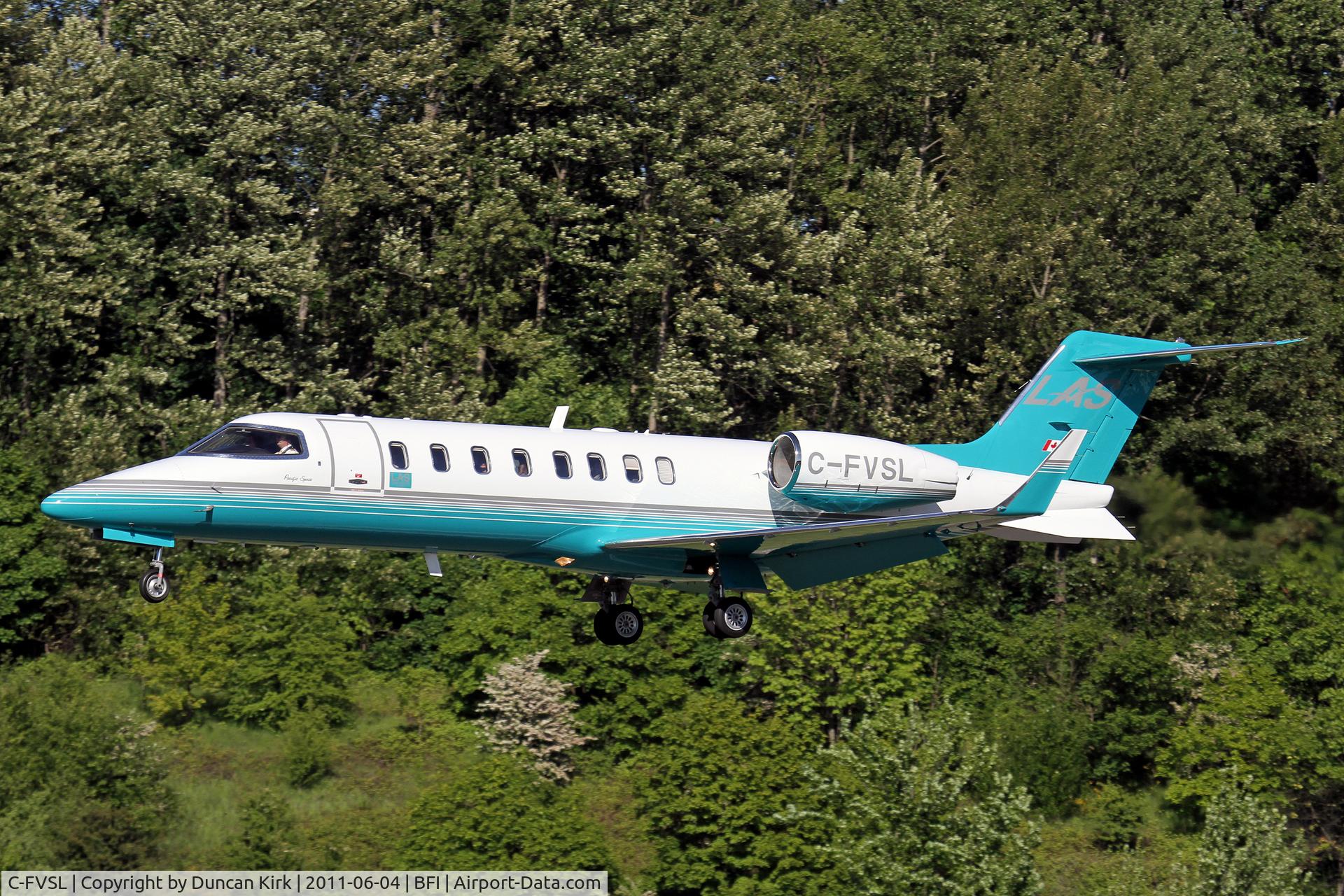 C-FVSL, 2010 Learjet 45 C/N 45-408, London Air Service Learjets are often seen at BFI