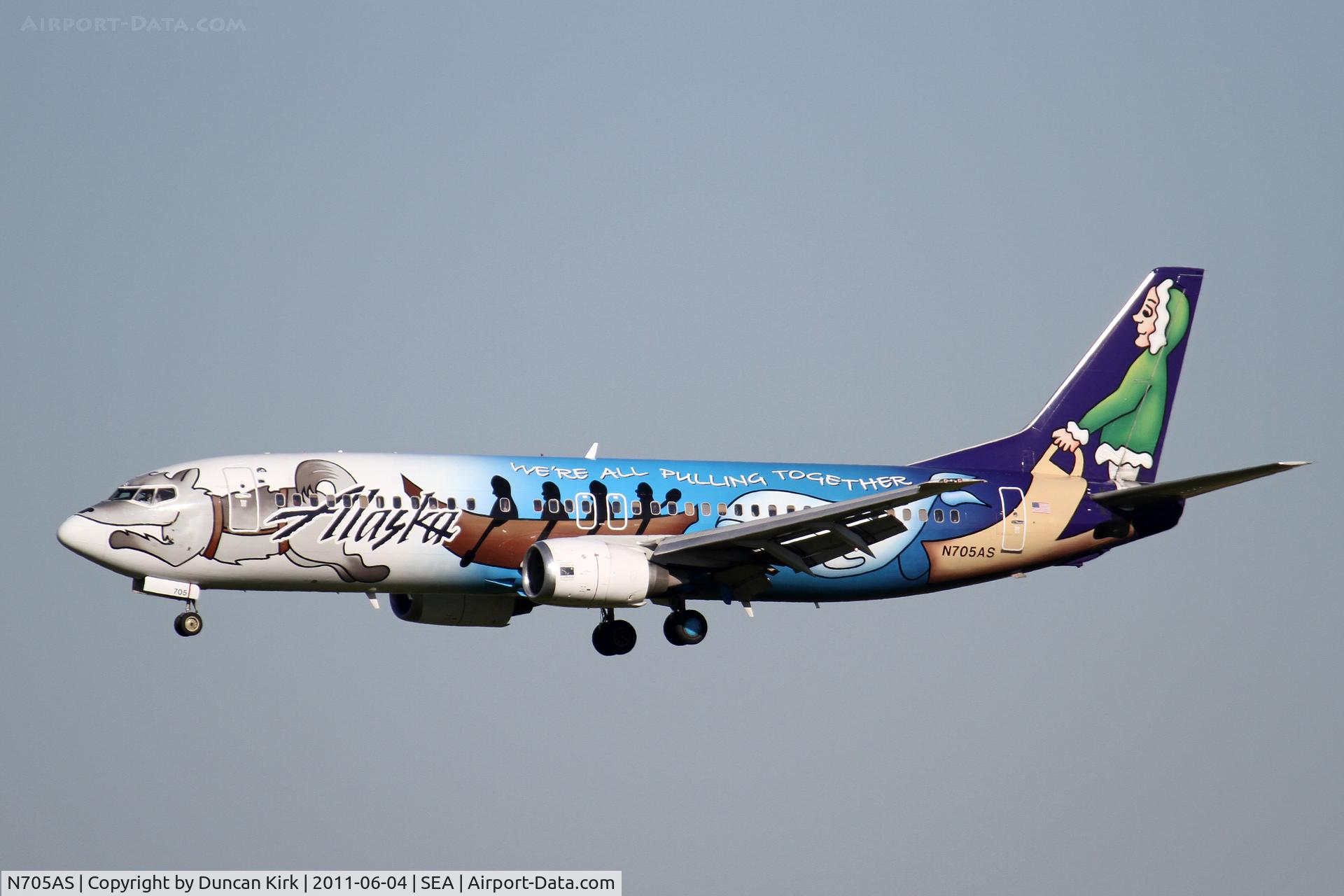 N705AS, 1998 Boeing 737-490 C/N 29318, 