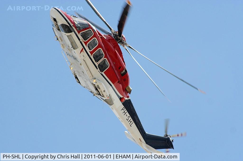 PH-SHL, 2006 Agusta AB-139 C/N 31041, CHC Helicopters AW139 over the Panorama terrace after buzzing the tower