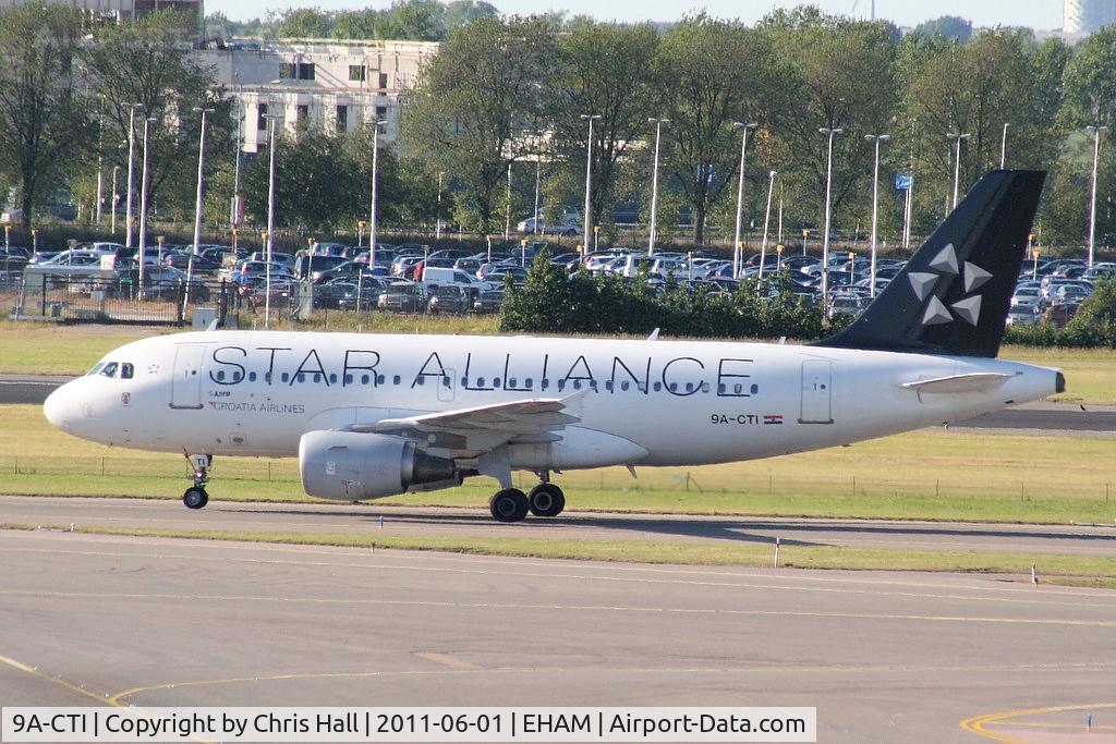 9A-CTI, 1999 Airbus A319-112 C/N 1029, Croatia Airlines in Star Alliance colour scheme