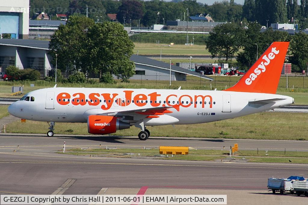 G-EZGJ, 2011 Airbus A319-111 C/N 4705, easyJet