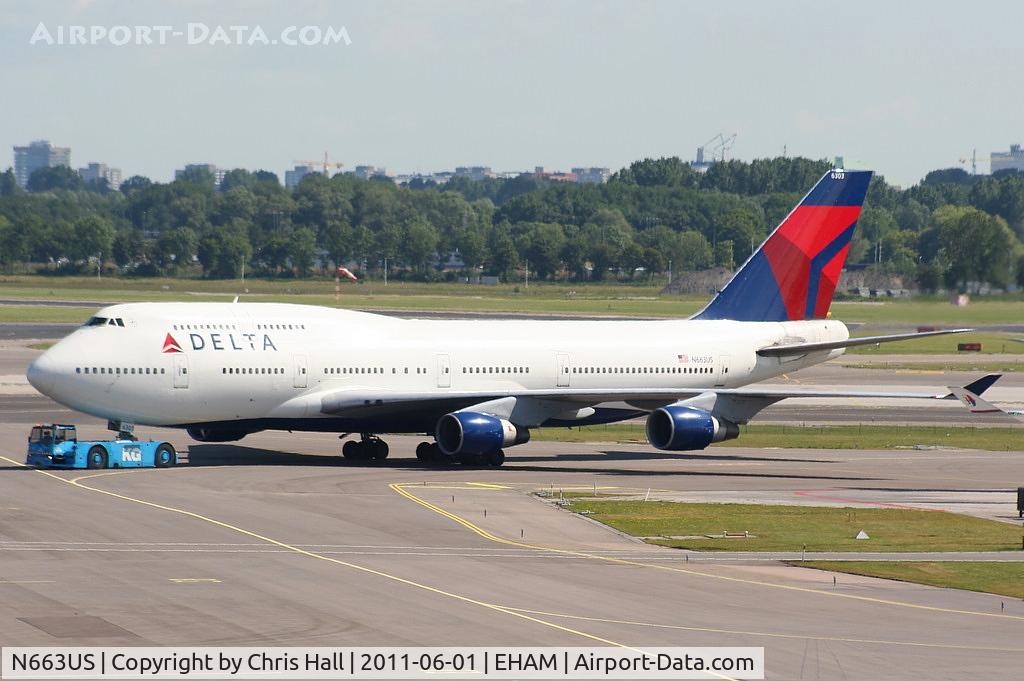 N663US, 1988 Boeing 747-451 C/N 23818, Delta Airlines