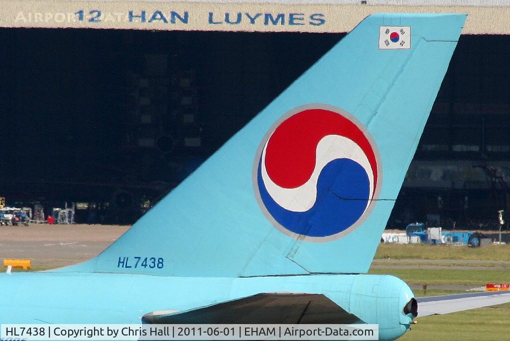 HL7438, 2003 Boeing 747-4B5ERF C/N 33515, Korean Air Lines
