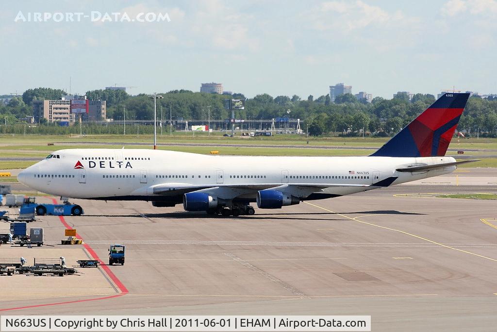 N663US, 1988 Boeing 747-451 C/N 23818, Delta Airlines