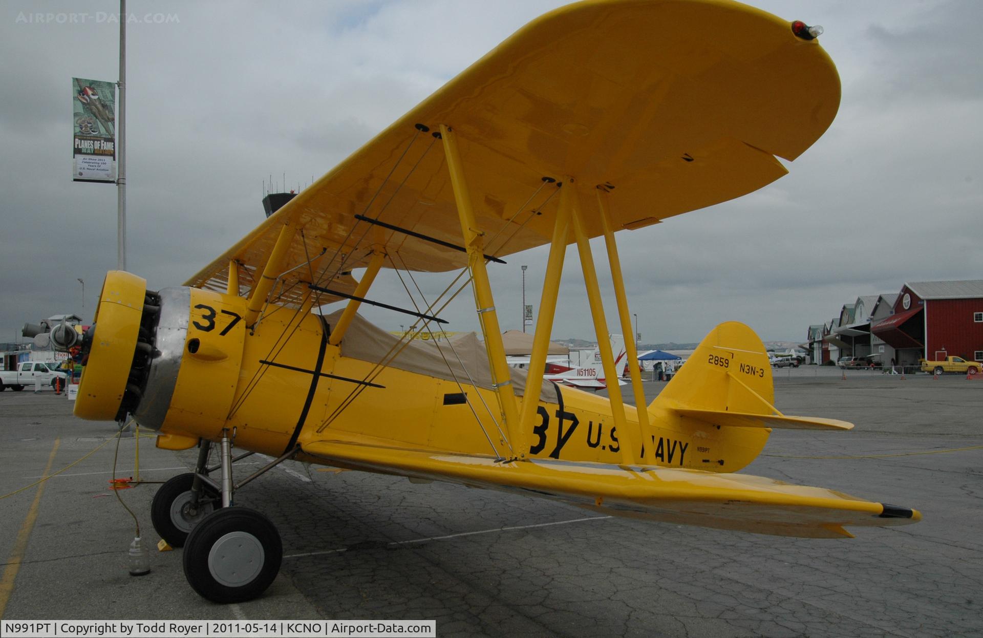 N991PT, 1938 Naval Aircraft Factory N3N-3 C/N 2859, Chino Airshow 2011