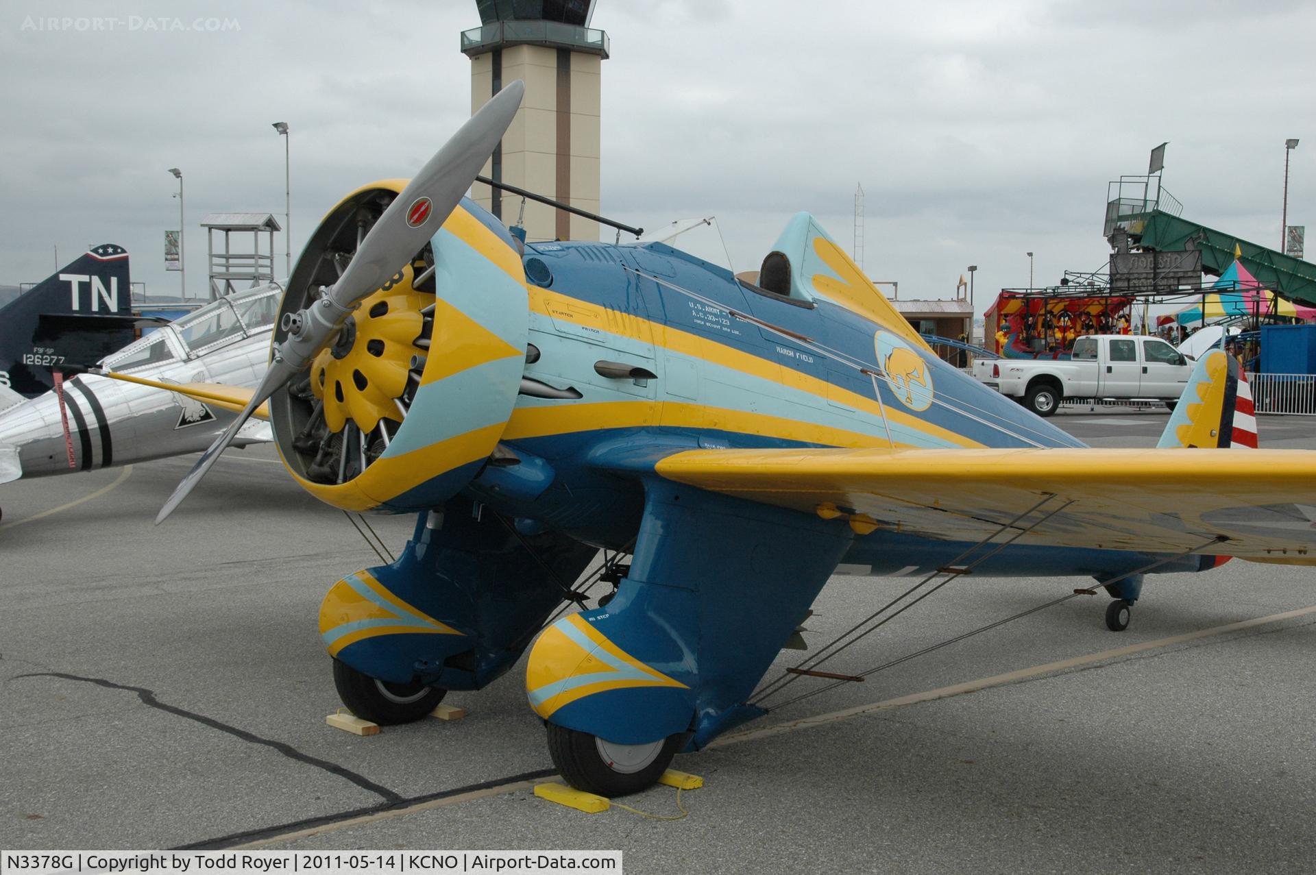 N3378G, 1933 Boeing P-26 Peashooter C/N 33123, Chino Airshow 2011