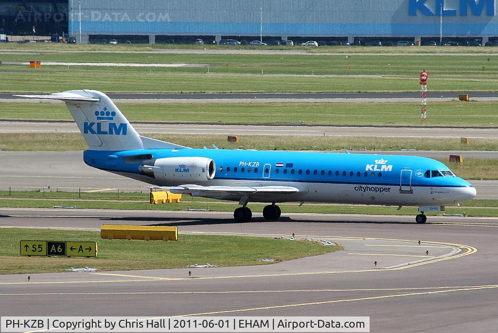 PH-KZB, 1996 Fokker 70 (F-28-070) C/N 11562, KLM Cityhopper