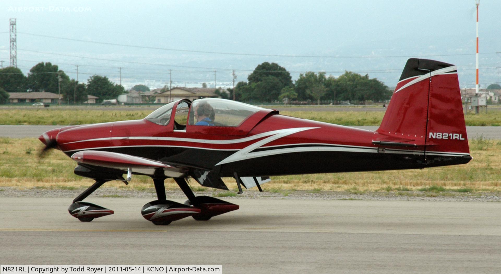 N821RL, 2006 Vans RV-7A C/N 70943, Taxiing at Chino