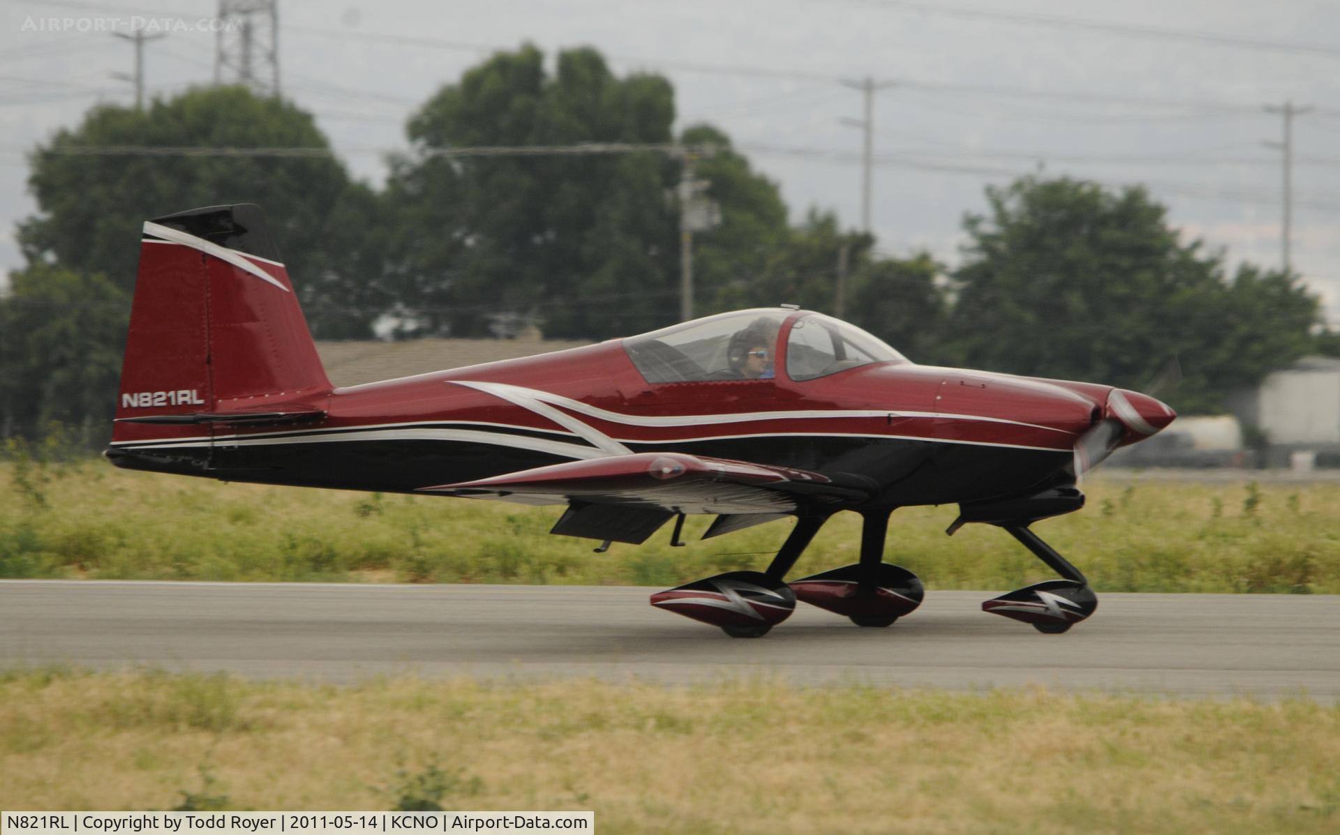 N821RL, 2006 Vans RV-7A C/N 70943, Landing at Chino