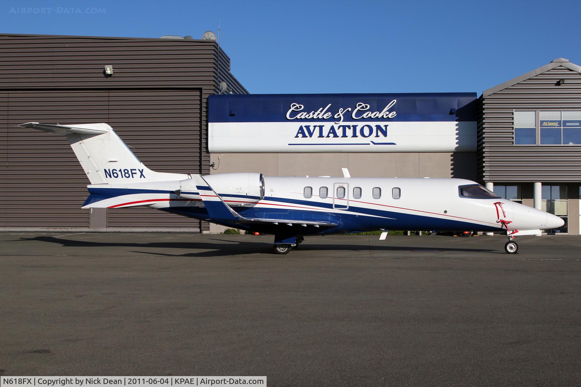 N618FX, 2007 Learjet 45 C/N 2076, KPAE/PAE