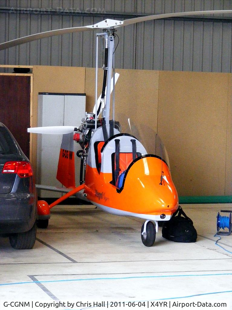 G-CGNM, 2010 Magni Gyro M-16C Tandem Trainer C/N 16-10-5824, at the Gyrocopter Experience, Rufforth airfield, Yorkshire