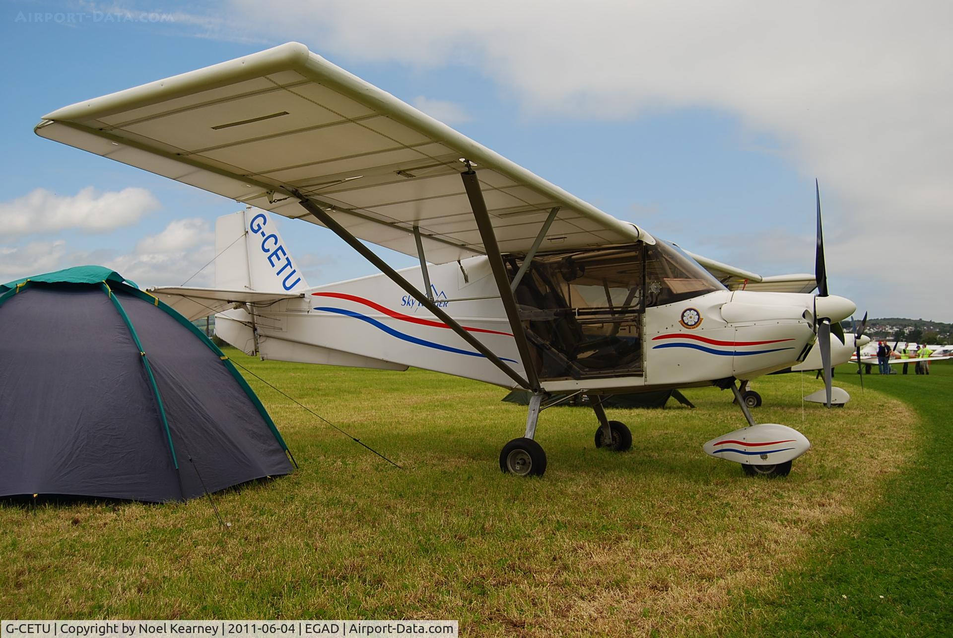 G-CETU, 2007 Skyranger Swift 912S(1) C/N BMAA/HB/551, On the display line - EGAD Fly-in 2011 (who needs a hotel!)