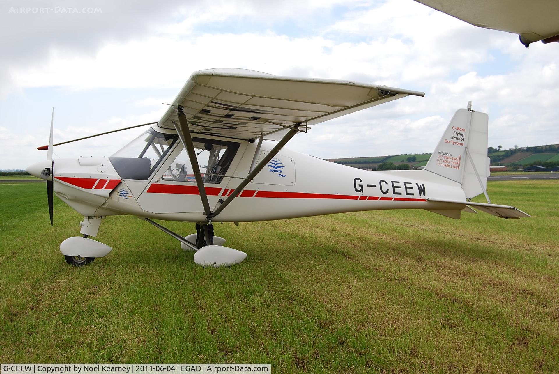 G-CEEW, 2006 Comco Ikarus C42 FB100 C/N 0609-6847, On the display line - EGAD Fly-in 2011