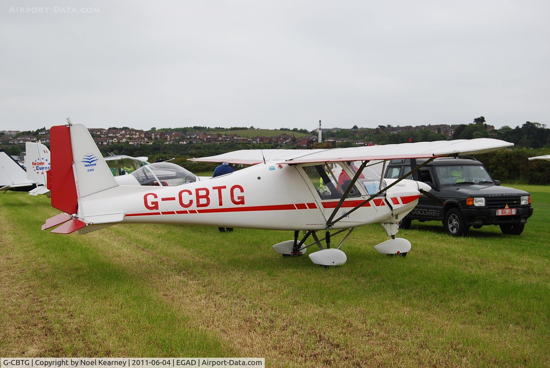 G-CBTG, 2002 Comco Ikarus C42 FB UK C/N PFA 322-13849, On the display line - EGAD Fly-in 2011