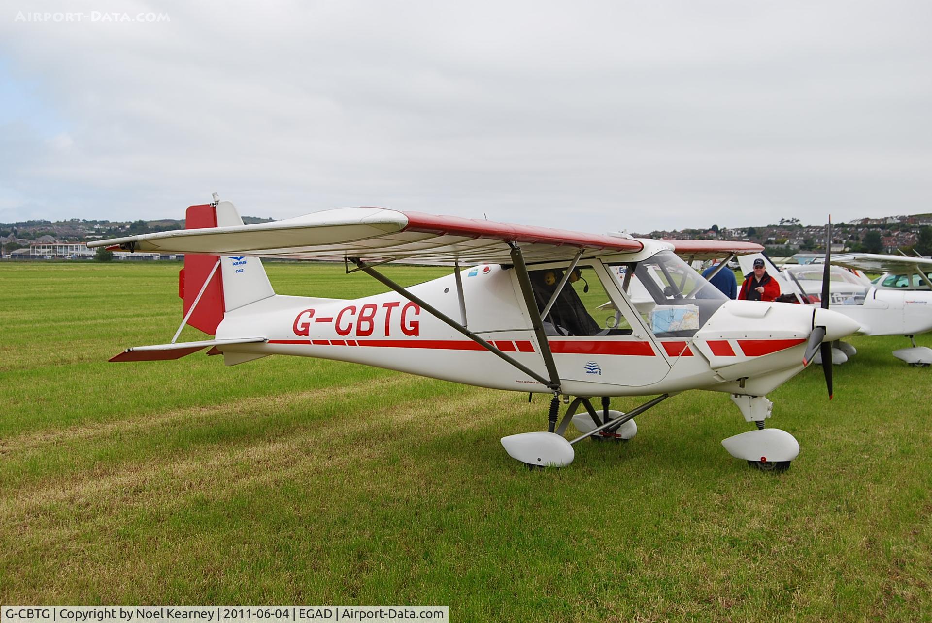 G-CBTG, 2002 Comco Ikarus C42 FB UK C/N PFA 322-13849, On the display line - EGAD Fly-in 2011