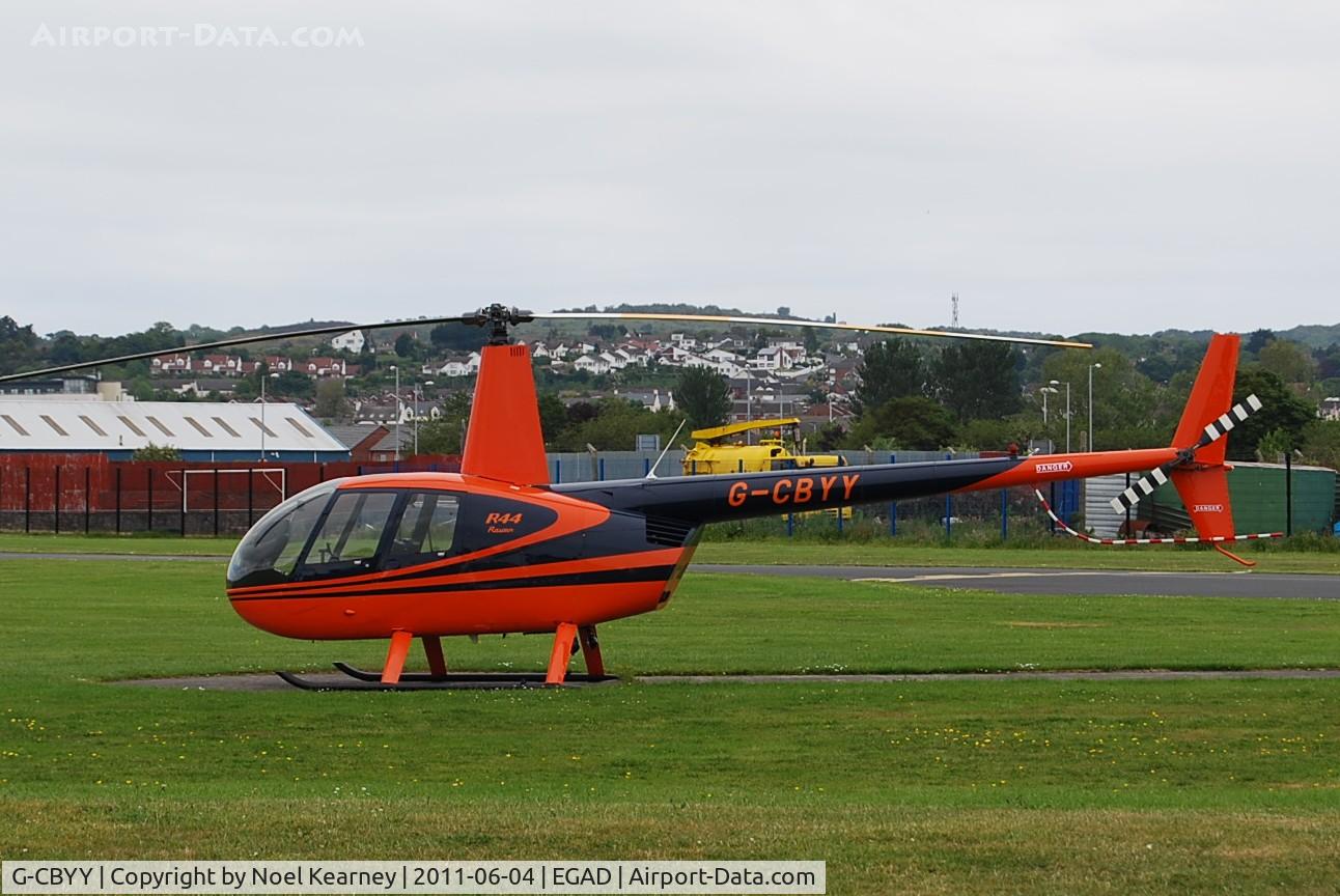 G-CBYY, 2002 Robinson R44 Clipper C/N 1250, On the display line - EGAD Fly-in 2011