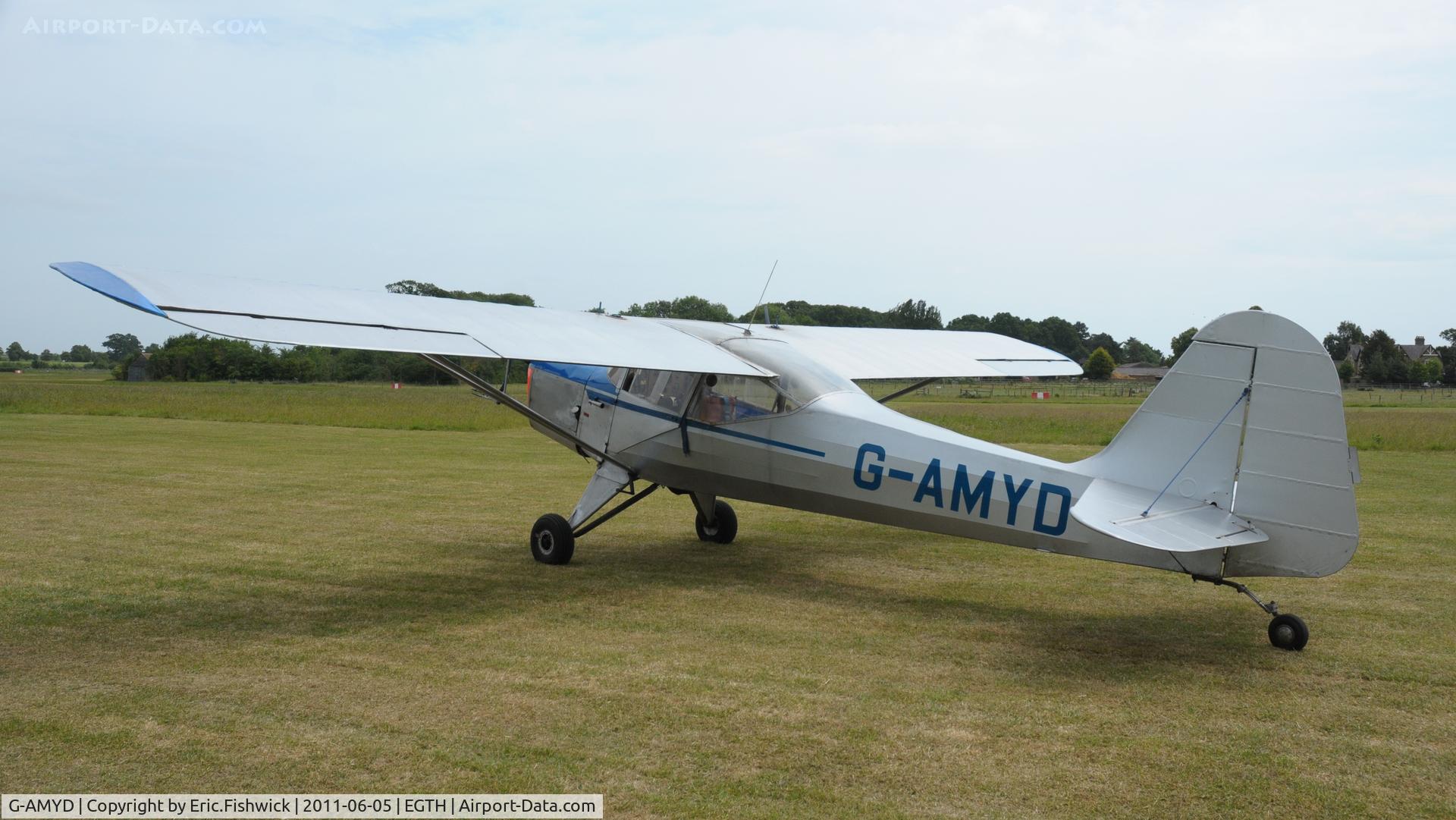 G-AMYD, 1953 Auster J-5L Aiglet Trainer C/N 2773, 1. G-AMYD at Shuttleworth Summer Air Display June 2011