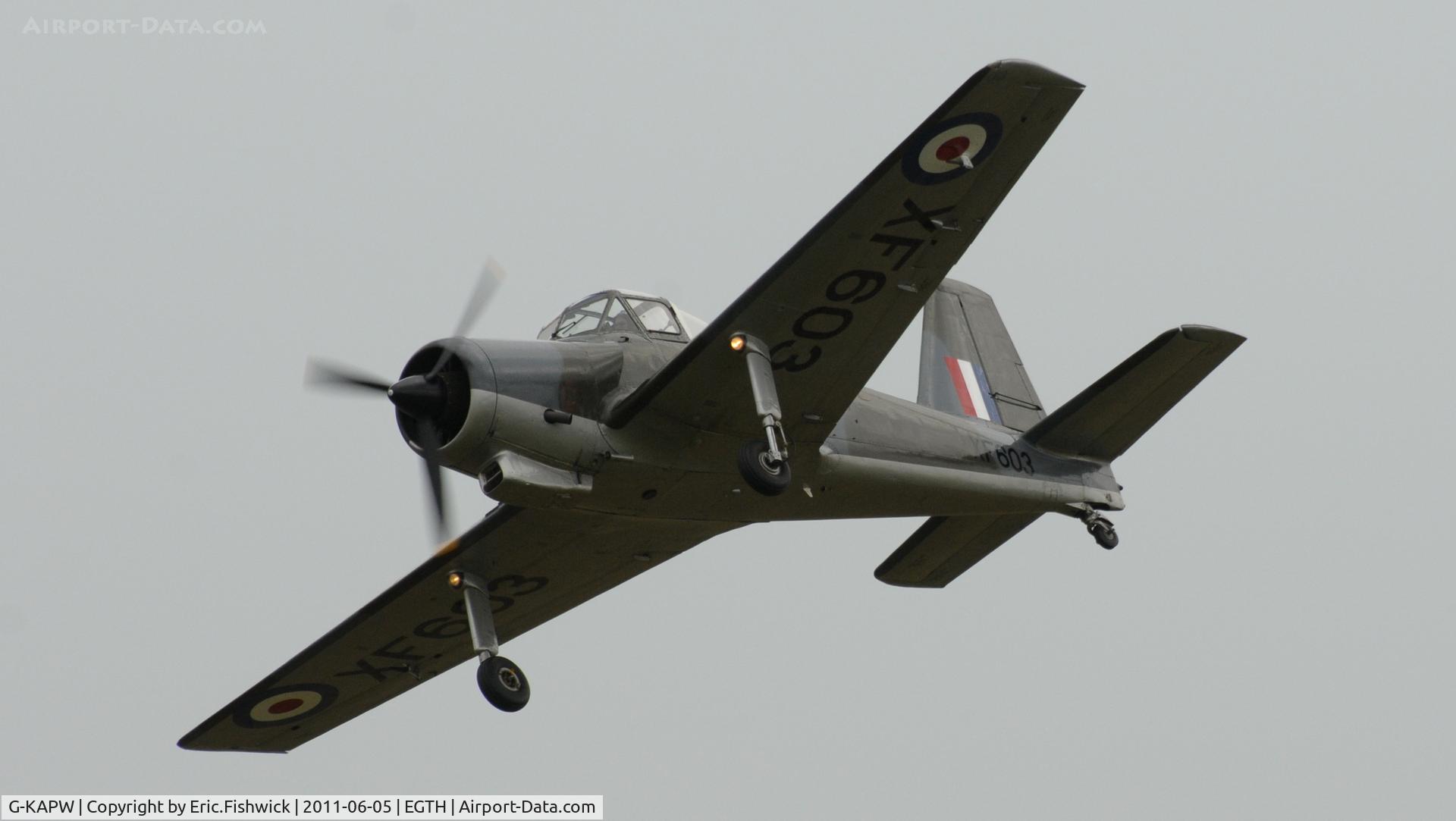 G-KAPW, 1955 Percival P-56 Provost T.1 C/N PAC/56/311, 44. XF603 at Shuttleworth Summer Air Display June 2011