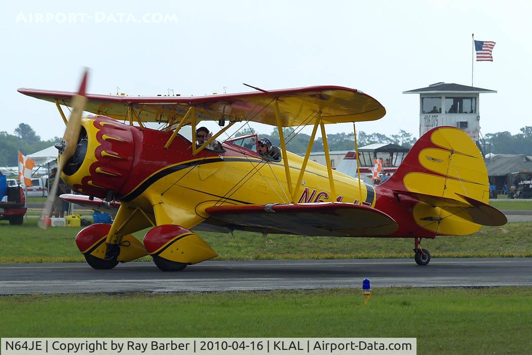 N64JE, 1989 Classic Aircraft Corp WACO YMF C/N F5-022, Classic Aircraft Corp YMF-5 Waco Classic F5 [F5-022] Lakeland-Linder~N 15/04/2010