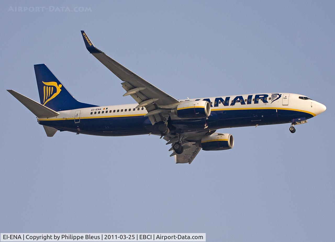 EI-ENA, 2010 Boeing 737-8AS C/N 34983, One of those new ones, on short final rwy 25 in the late afternoon.