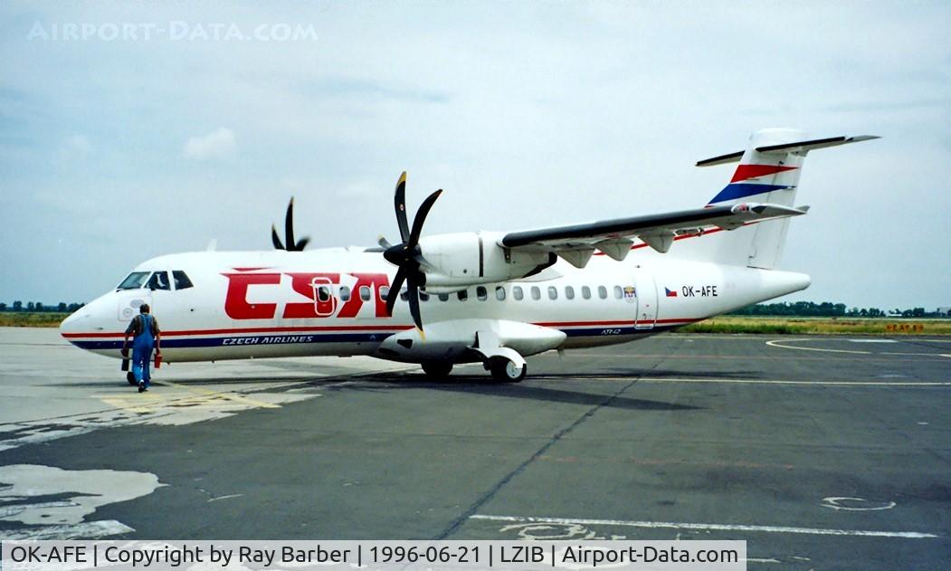 OK-AFE, 1995 ATR 42-420 C/N 487, Aerospatiale ATR-42-420 [487] (CSA Czech Airlines) Bratislava~OM 21/06/1996